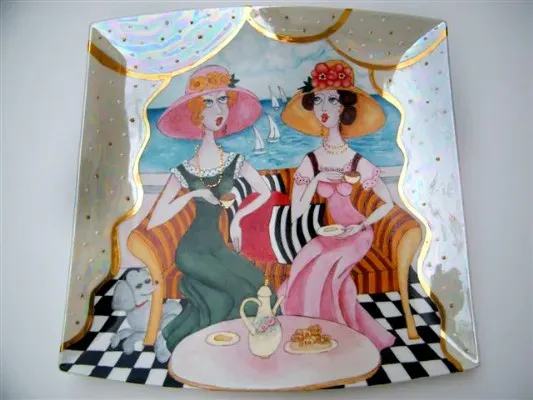 בסגנון טורקי בכחול, טורקיז וזהב טהור