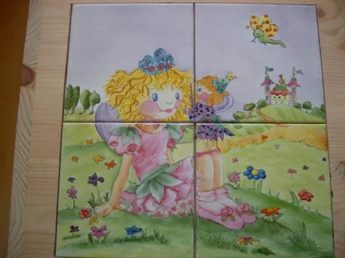 הפיה לילי - צויר על ארונית צד