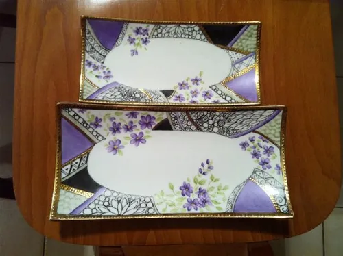 צלחות מוארכות בסגנון מודרני