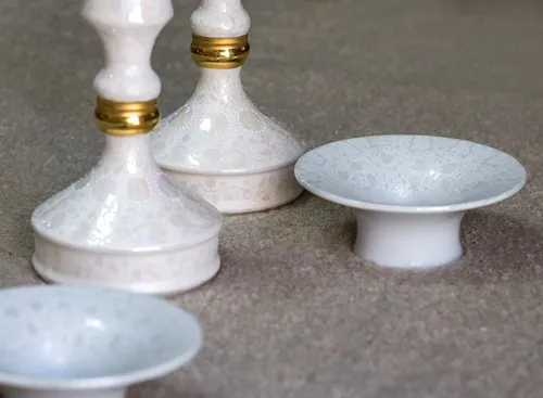 2 סטים של נרות בטכניקה מיוחדת